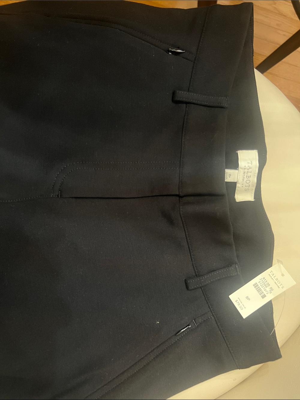Talbots Black Flat-Front Men's Dress Shorts